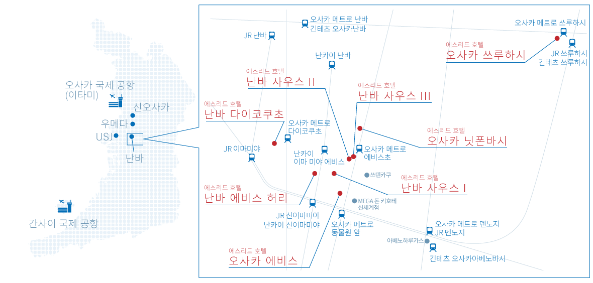 에스리드 호텔 MAP