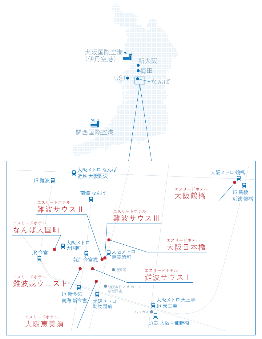 エスリードホテルマップ