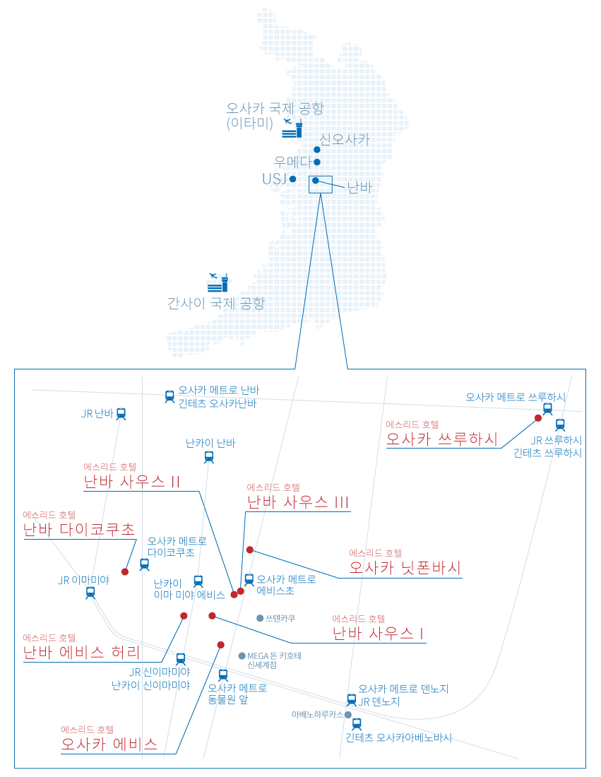 에스리드 호텔 MAP