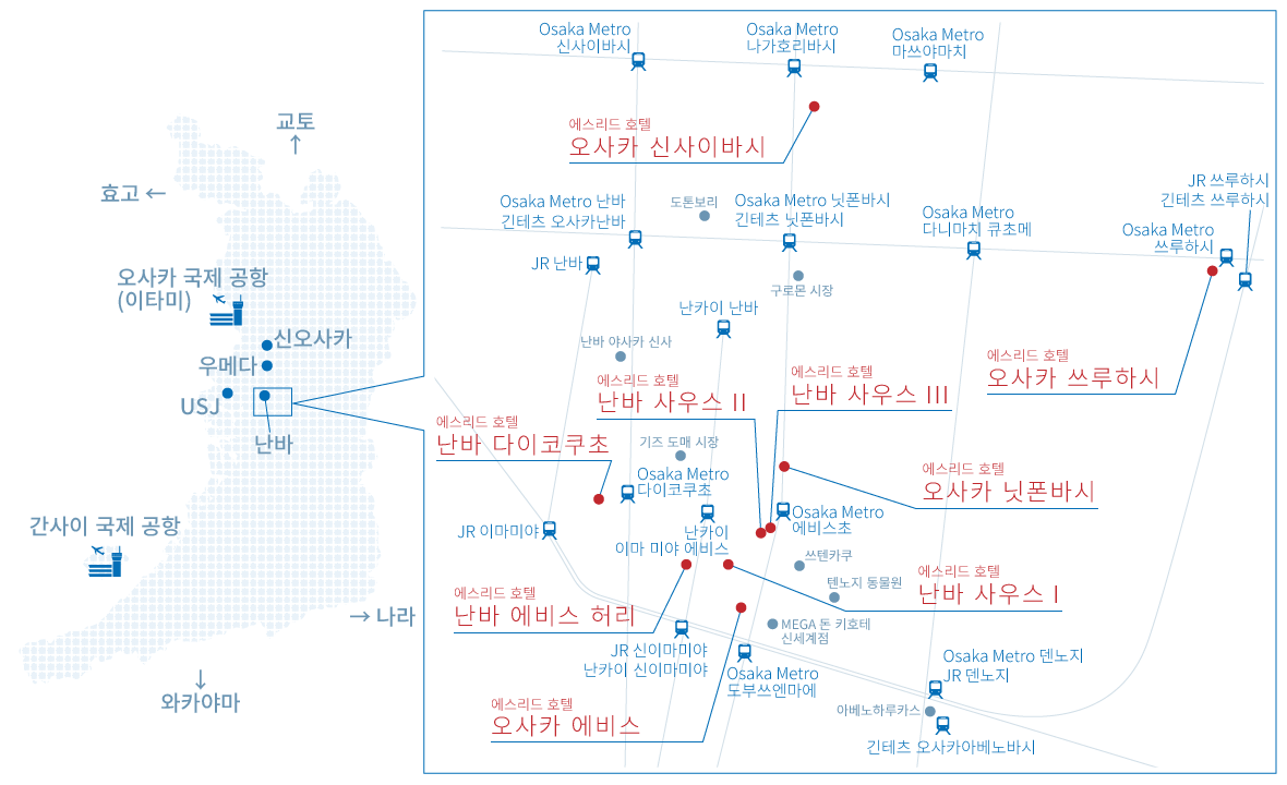 에스리드 호텔 MAP