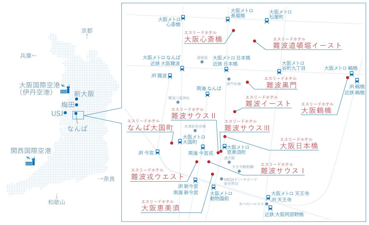 エスリードホテルマップ