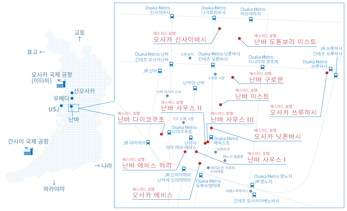 에스리드 호텔 MAP