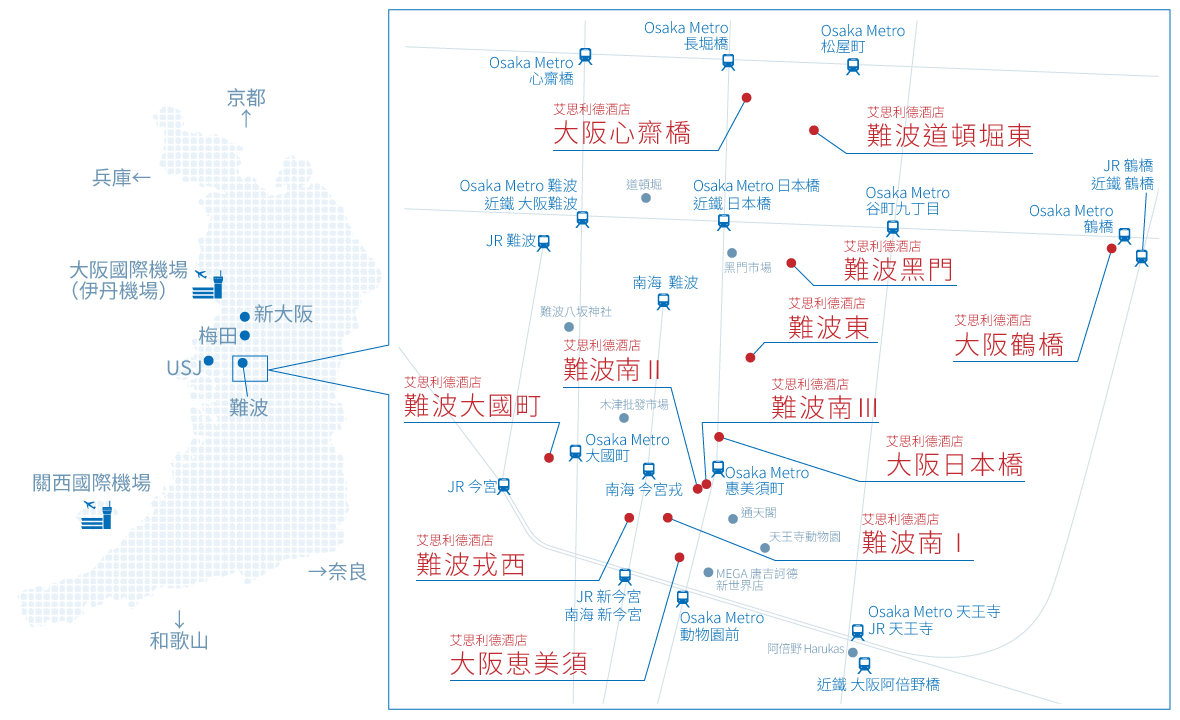 艾思利德酒店 地圖