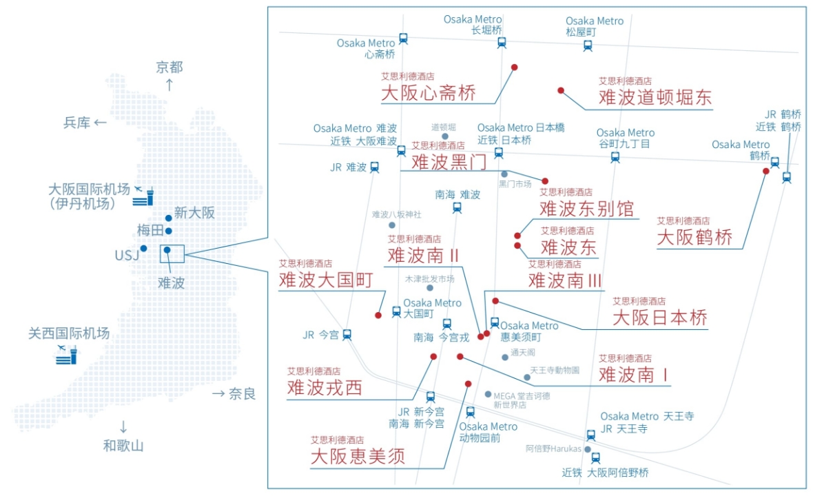 艾思利德酒店 地图