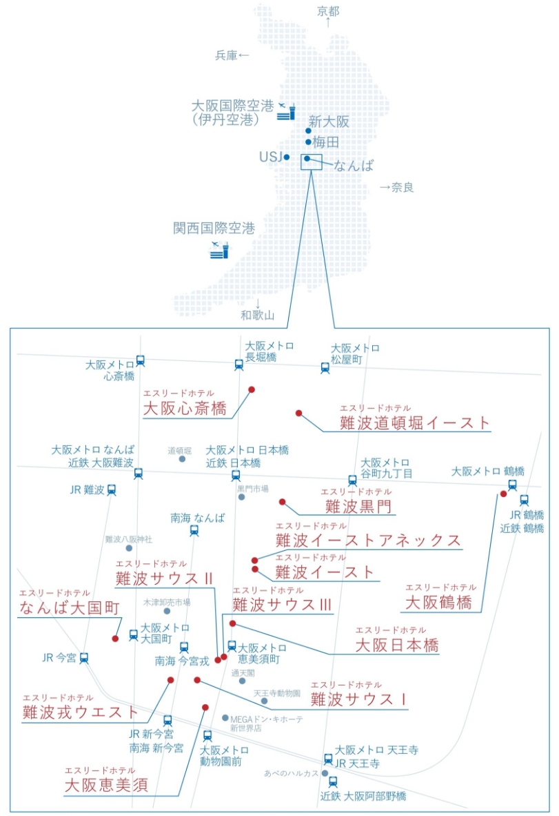 エスリードホテルマップ