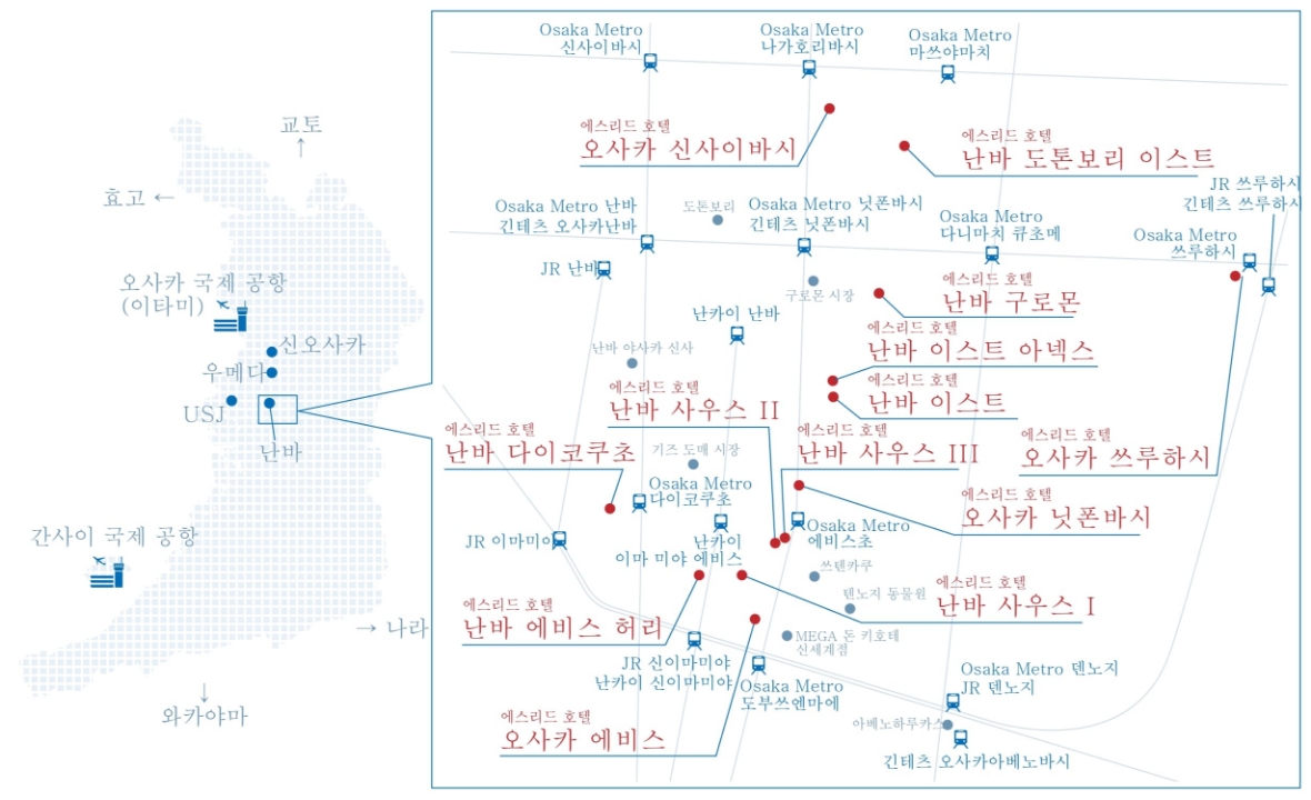 에스리드 호텔 MAP