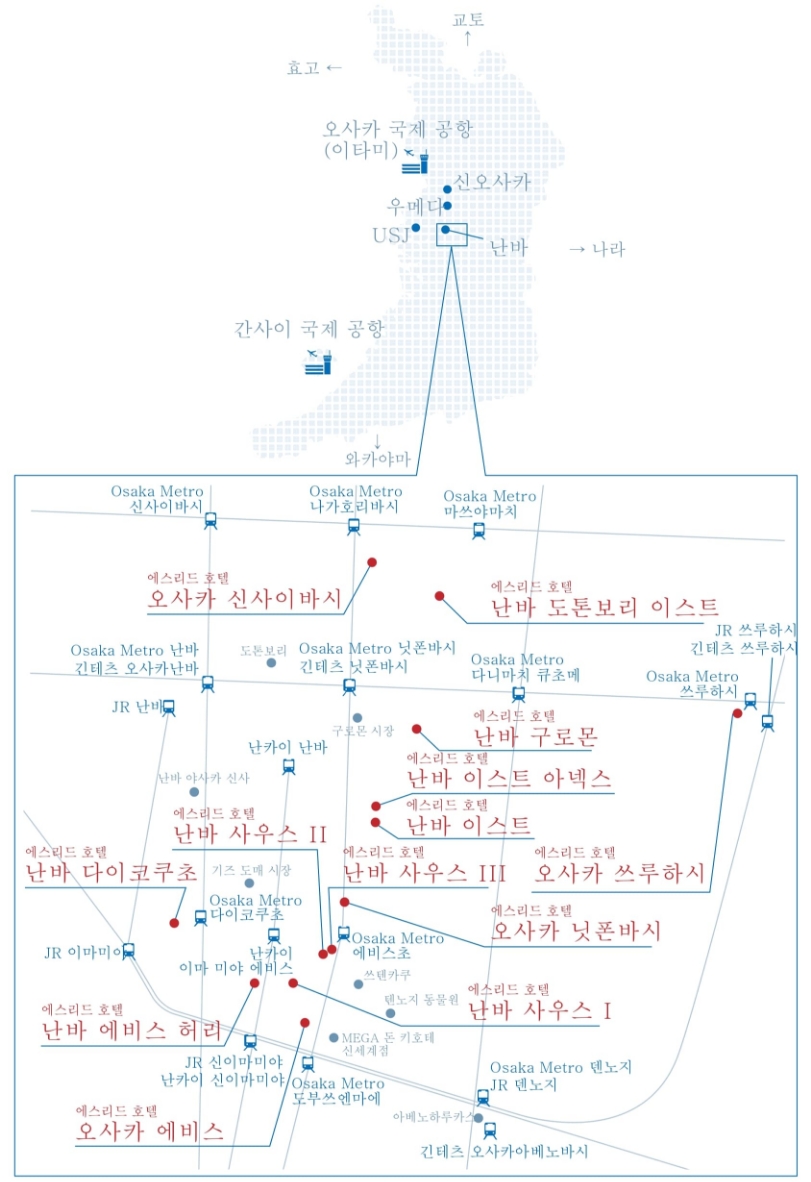 에스리드 호텔 MAP