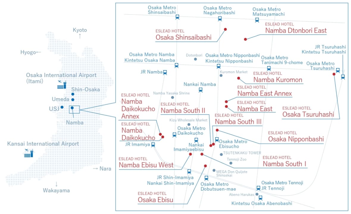 ESLEAD HOTEL MAP