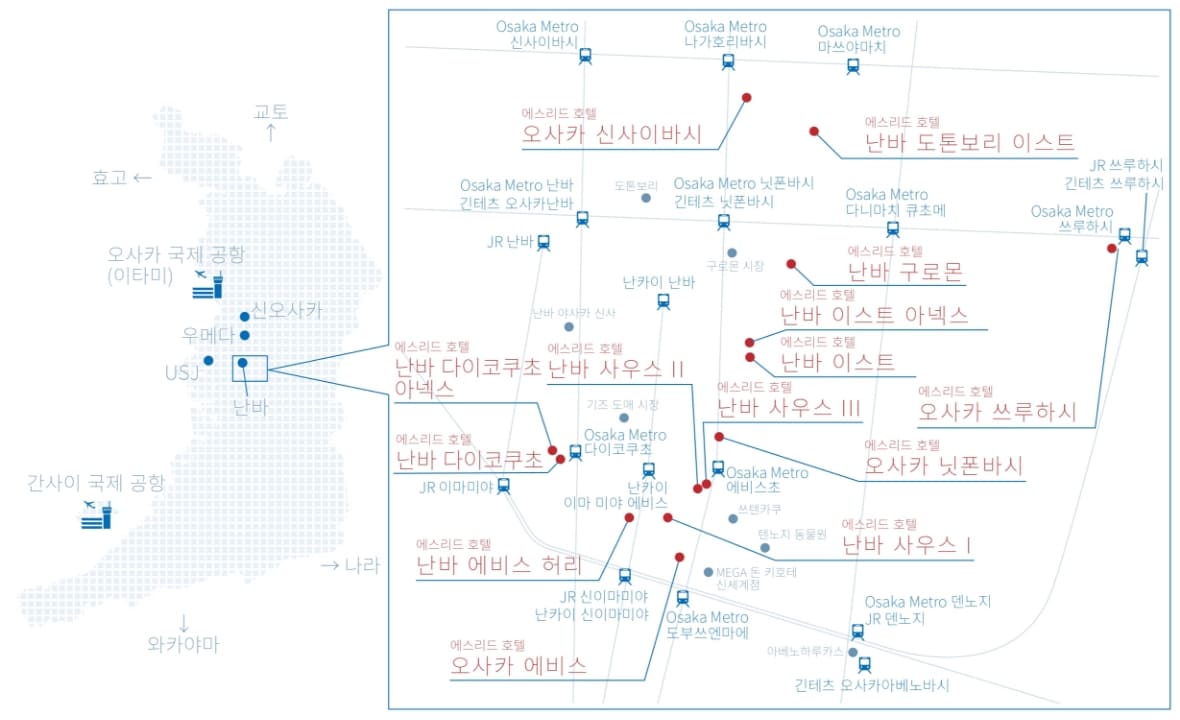 에스리드 호텔 MAP