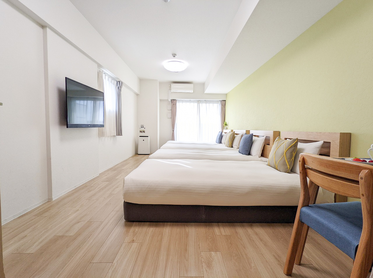 [High floor] Single bed x 4_no partitions/37 square meters [non-smoking]