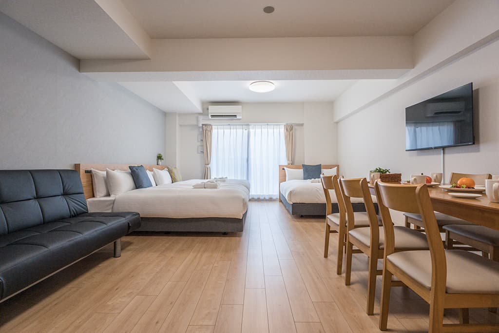 ダブルベッド×3 ソファベッド×1/48.6平米【禁煙】