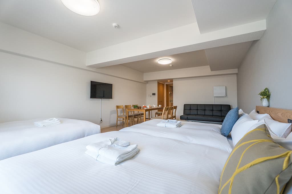 ダブルベッド×3 ソファベッド×1/48.6平米【禁煙】